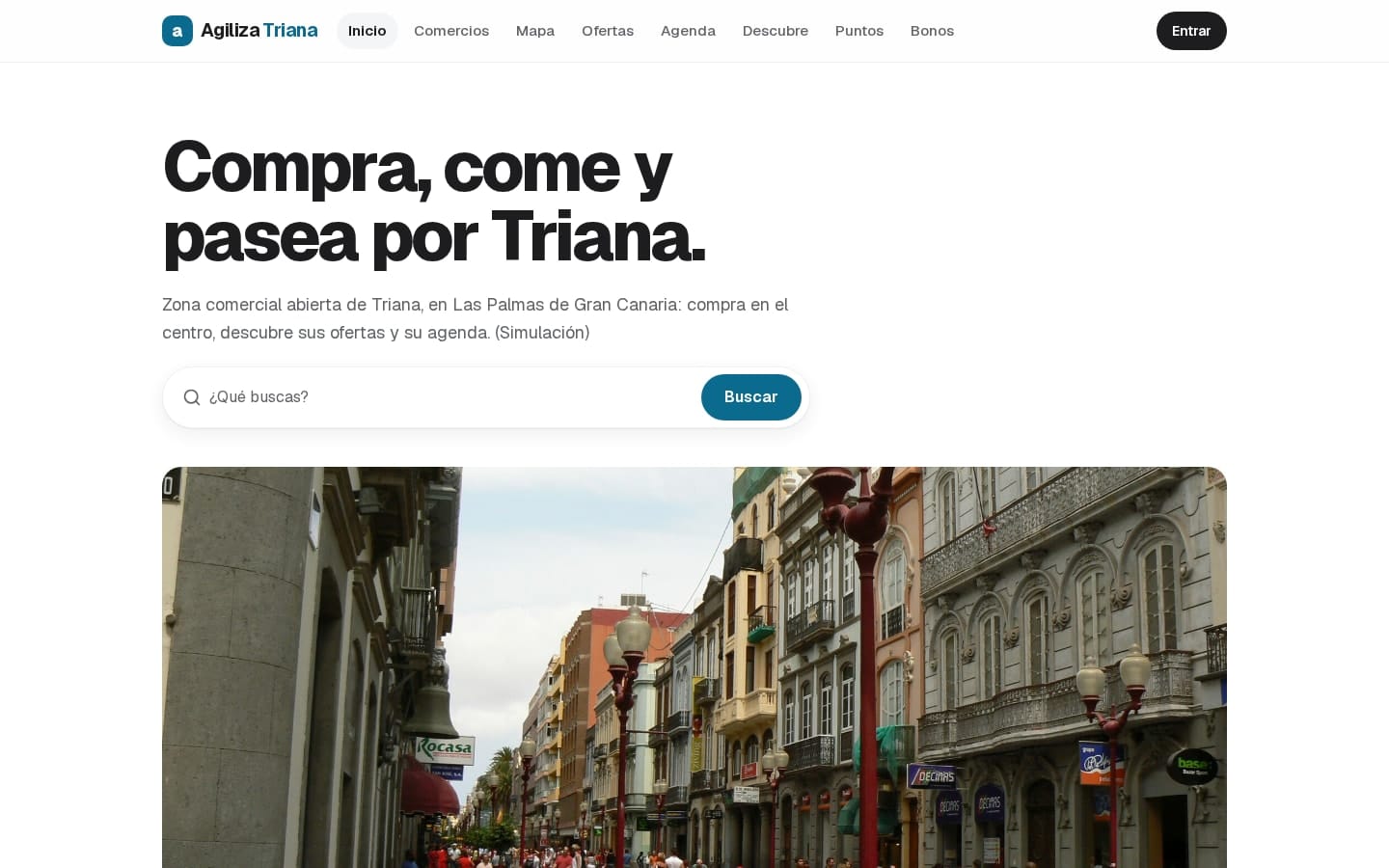Captura de la web de Agiliza