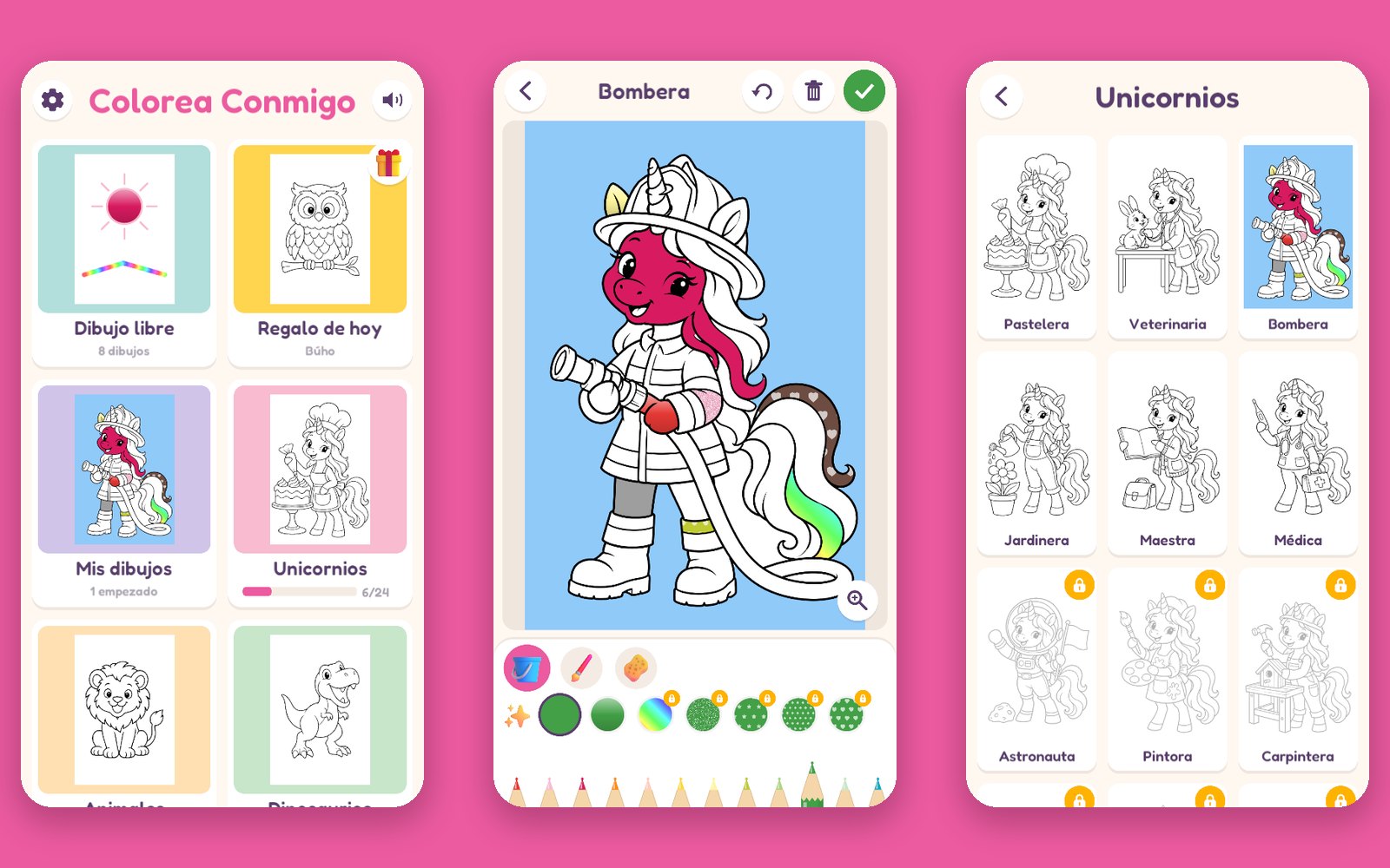 Capturas de la app Colorea Conmigo