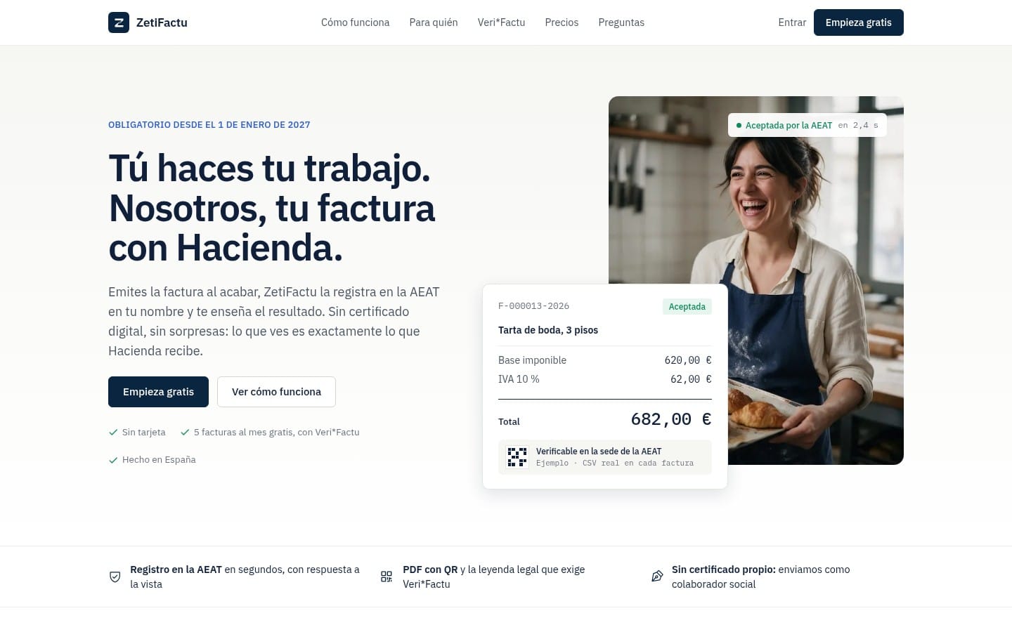 Captura de la web de ZetiFactu